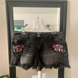 William Rast Black Denim Jean Shorts